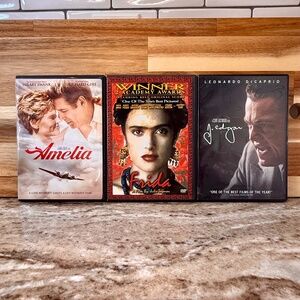 📀 Historical Figures DVD Bundle – Amelia + Frida + J. Edgar 🎬✨